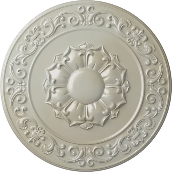 Ekena Millwork Sydney Ceiling Medallion (Fits Canopies up to 5 3/4"), Hand-Painted Flash Blue, 27 3/4"OD x 2"P CM27SYFBS - main